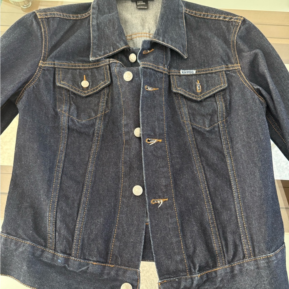 Diesel Indigo Blue Denim Trucker Jacket